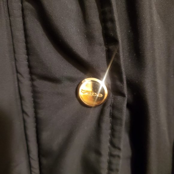 Bebe Warm Winter Coat size with fur-lined hood, size Medium - Picture 11 of 11